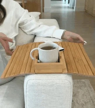 Bamboo Cup Holder Tray