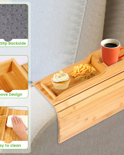Bamboo Cup Holder Tray