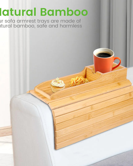 Bamboo Cup Holder Tray