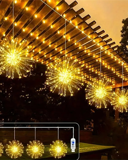 Hanging Firework Lights