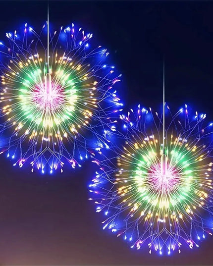 Hanging Firework Lights