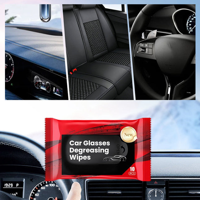 Car Glasses Degreasing Wipes